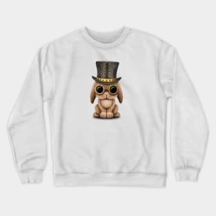 Steampunk Baby Bunny Rabbit Crewneck Sweatshirt